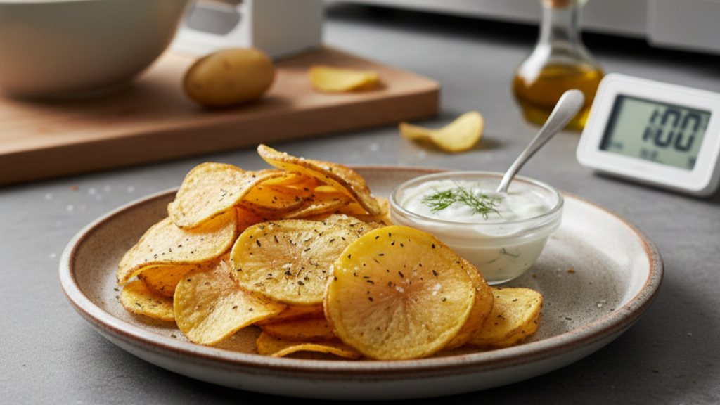 Chips no microondas aprenda o ponto perfeito