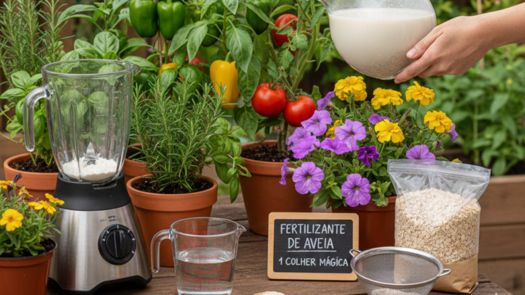 O adubo de aveia que faz plantas crescerem mais rápido