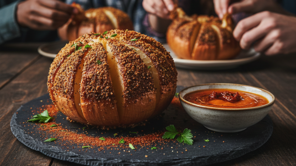 Como preparar a cebola empanada assada