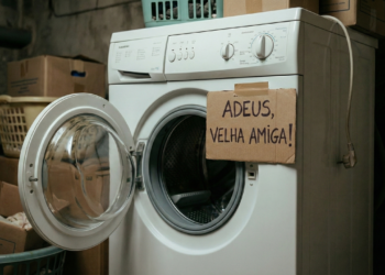 A lavadora portátil para apartamento pequeno