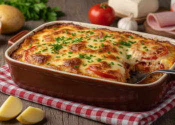 Lanchão de forno com batata é fácil e rende muito