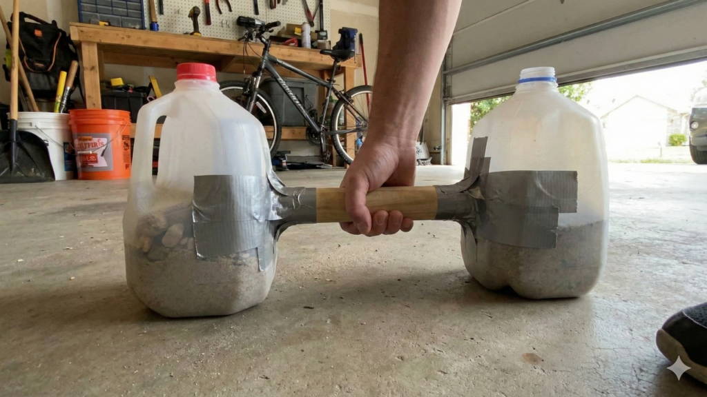 Como transformar pilhas usadas em um halter caseiro