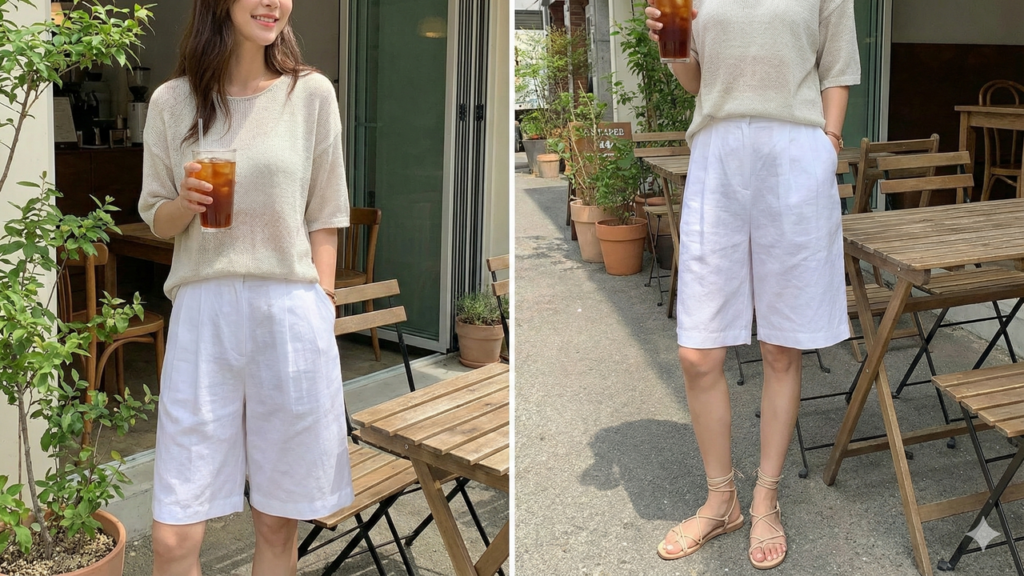 A bermuda substitui o short e muda o visual