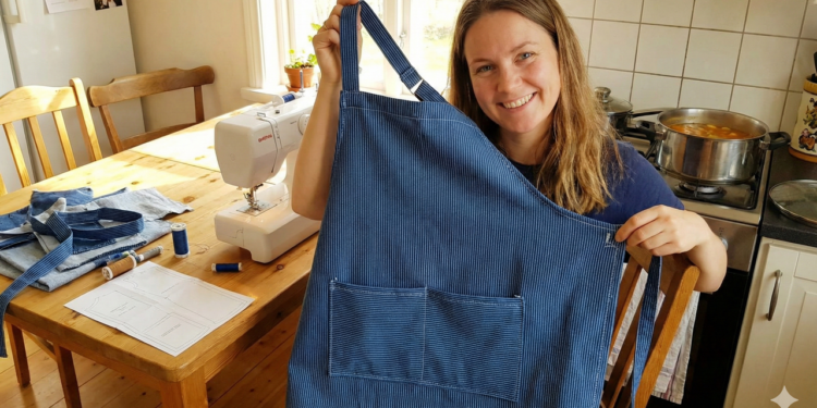 Aprenda como fazer um avental de cozinha simples