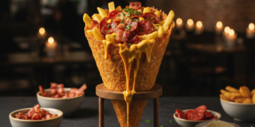 Um cone surpreendente que transforma qualquer lanche simples