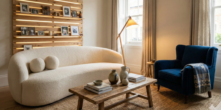 A decoração em 2026 valoriza toque, textura e conforto emocional.