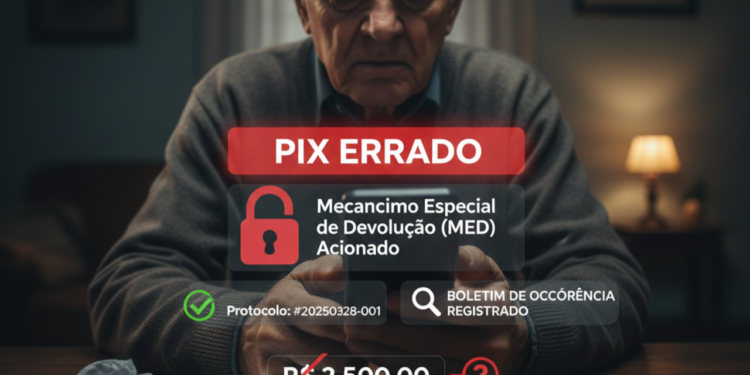 Idoso perde 2.500 no Pix errado e aciona banco para recuperar