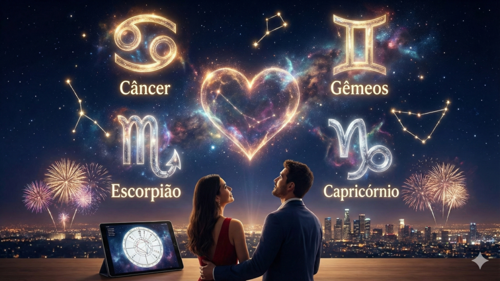 4 signos com mais sorte no amor até a virada