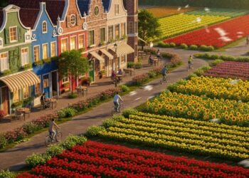 O destino colorido e acessível que mistura Holanda, Brasil e um mar de flores