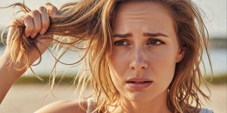 Como cuidar do cabelo loiro após praia e piscina e evitar que ele fique amarelado