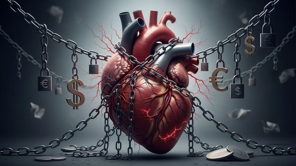 Preocupações com dinheiro aumentam risco de morte mais do que ataque cardíaco, diz estudo