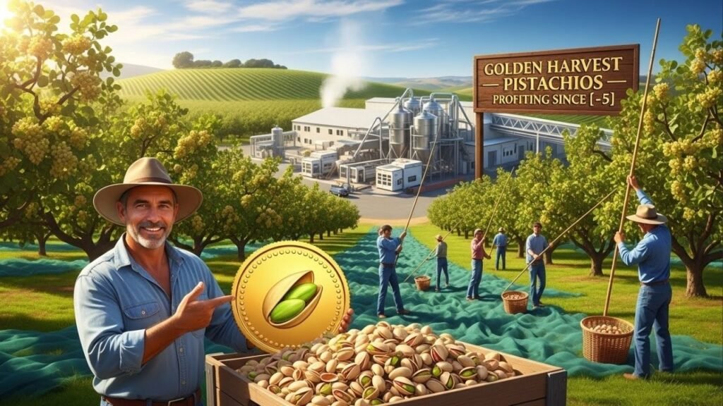 Pistache vira ouro no campo espanhol: produtor troca culturas tradicionais e fatura milhões ao reinvestir tudo no próprio negócio