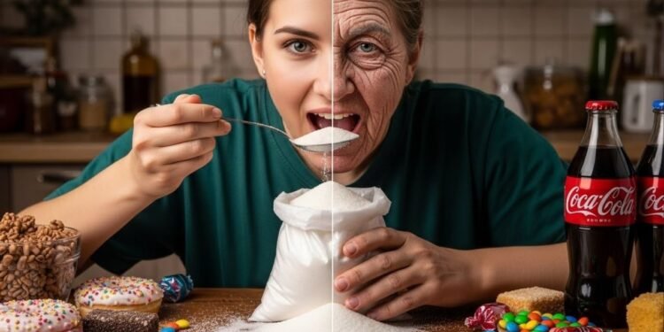 Médicos alertam: o consumo excessivo de açúcar acelera o envelhecimento da pele depois dos 40