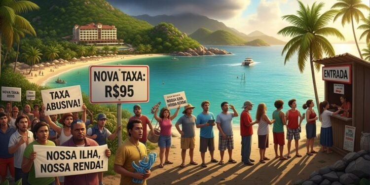 Ilha paradisíaca do RJ terá nova taxa de até R$ 95 por visitante, irrita moradores locais, gera protestos de empresários e ameaça setor hoteleiro