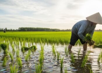 Índia ensina o mundo a produzir mais com menos ao criar peixe dentro de plantações de arroz e aumentar o lucro em até 70%
