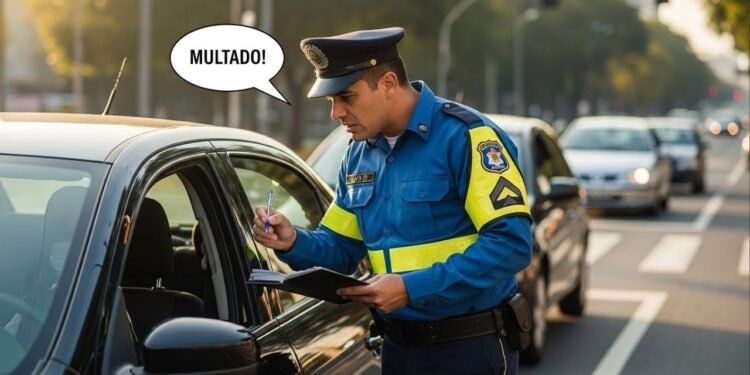 Seu carro pode ser multado parado no semáforo mesmo sem abordagem! Veja como isso acontece