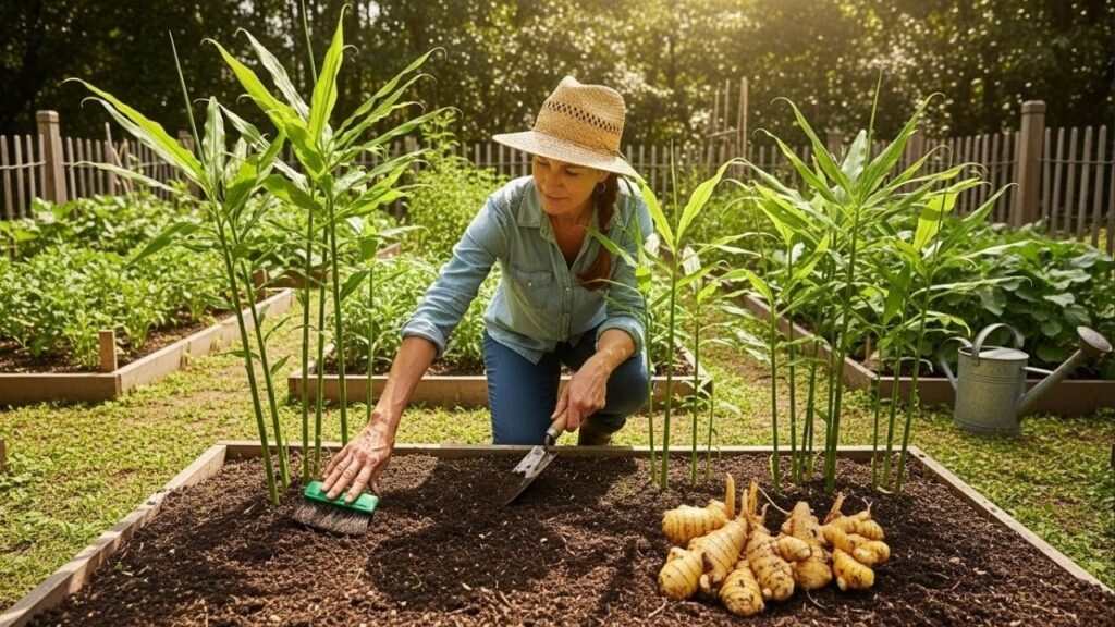 Cultivei gengibre sem grandes expectativas e tive uma surpresa com minha saúde