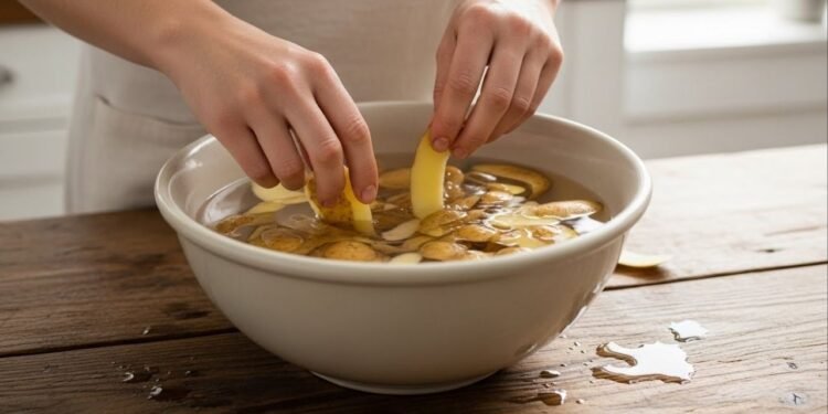 Você está jogando fora um fertilizante poderoso: veja o que acontece ao deixar casca de batata de molho na água