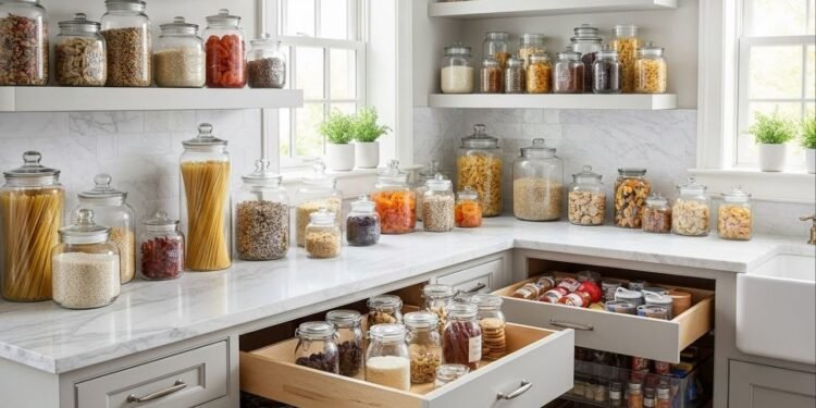 Como potes transparentes deixaram minha cozinha com cara de projeto de arquiteto