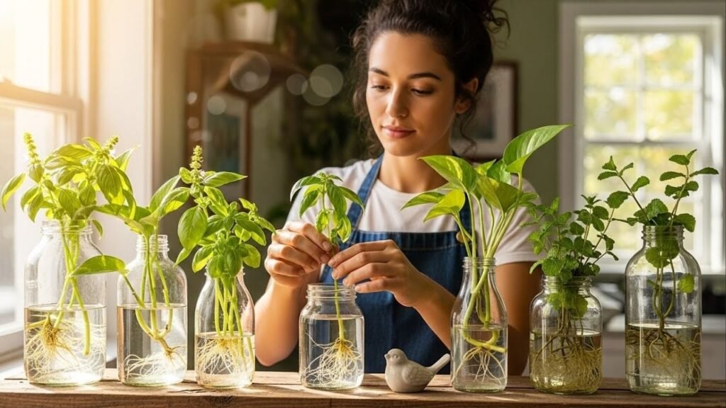 Como montar um jardim na água sem bagunça e com plantas que crescem mesmo sem solo