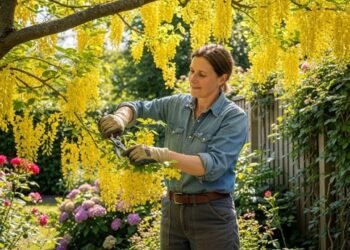 Essa árvore vira uma cascatada dourada de flores e transforma seu jardim com seu perfume
