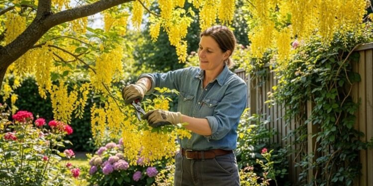 Essa árvore vira uma cascatada dourada de flores e transforma seu jardim com seu perfume