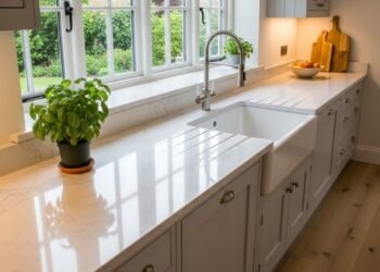 O fim do granito escuro? Essa bancada clara está dominando os projetos modernos