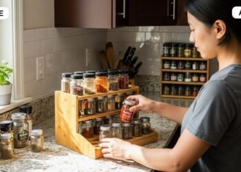 O detalhe que transforma uma bancada caótica da cozinha em um espaço funcional e bonito