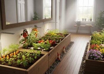 Como transformar corredores e cantos esquecidos em hortas úteis com esse mini-canteiro