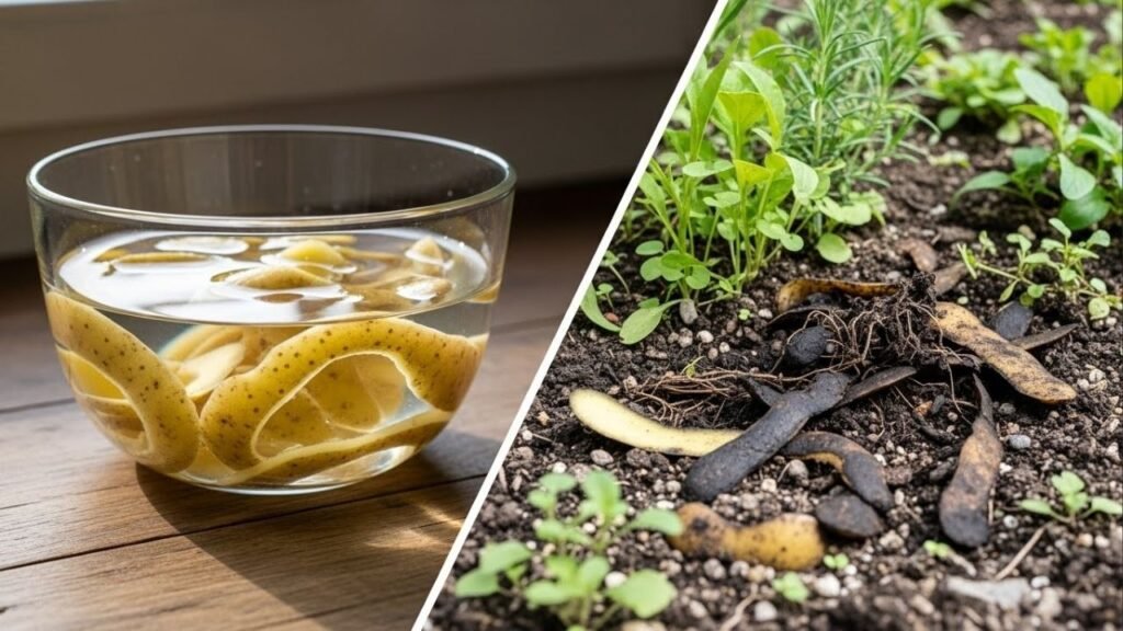 Você está jogando fora um fertilizante poderoso: veja o que acontece ao deixar casca de batata de molho na água