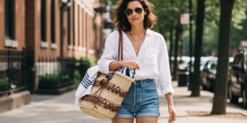 A bolsa que antes era só de praia agora brilha nas ruas com sofisticação