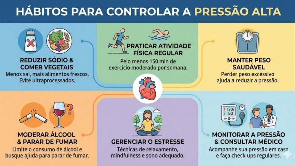 Pressão alta silenciosa? Veja como pequenas mudanças no estilo de vida ajudam a estabilizar sem largar o tratamento