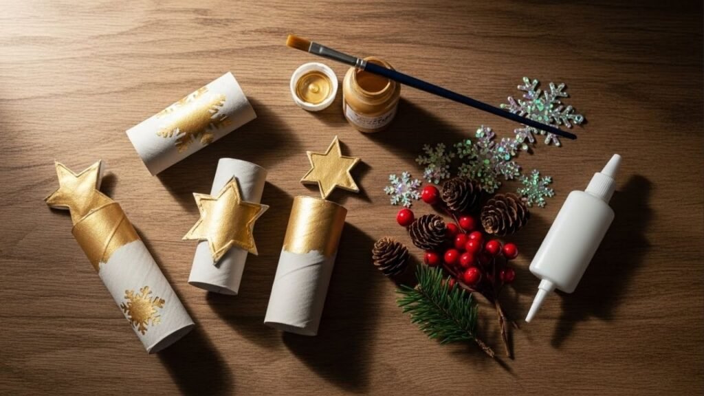 Transforme o escritório com esta decoração de Natal reciclada, bonita e quase de graça