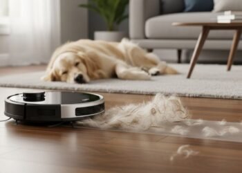 Como o aspirador robô ajuda a combater ácaros e poeira em casas com pets