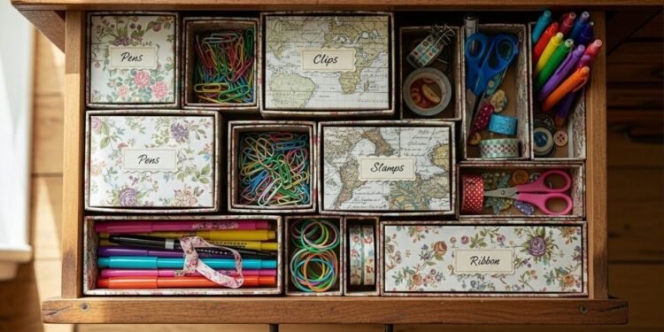 Como fazer organizador de gaveta sem gastar nada e com um resultado incrível