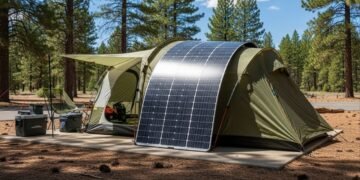 Painel solar flexível de 100W promete energia em barracas, trailers e zonas de desastre sem precisar furar telhado