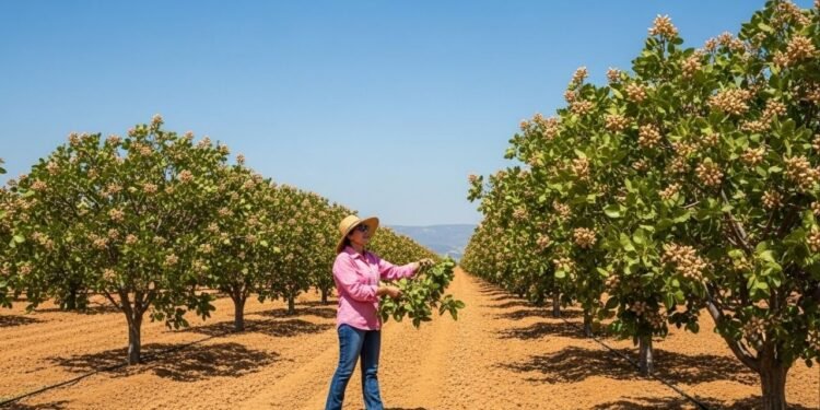 Pistache vira ouro no campo espanhol: produtor troca culturas tradicionais e fatura milhões ao reinvestir tudo no próprio negócio