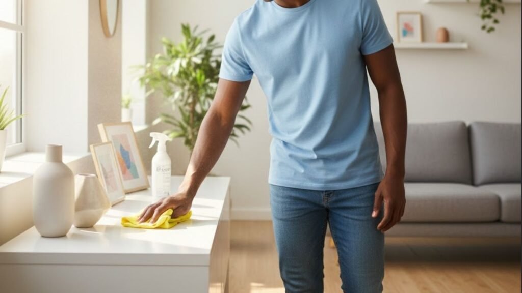 Minha casa vivia empoeirada, mas com esse truque ela fica limpa por quase uma semana