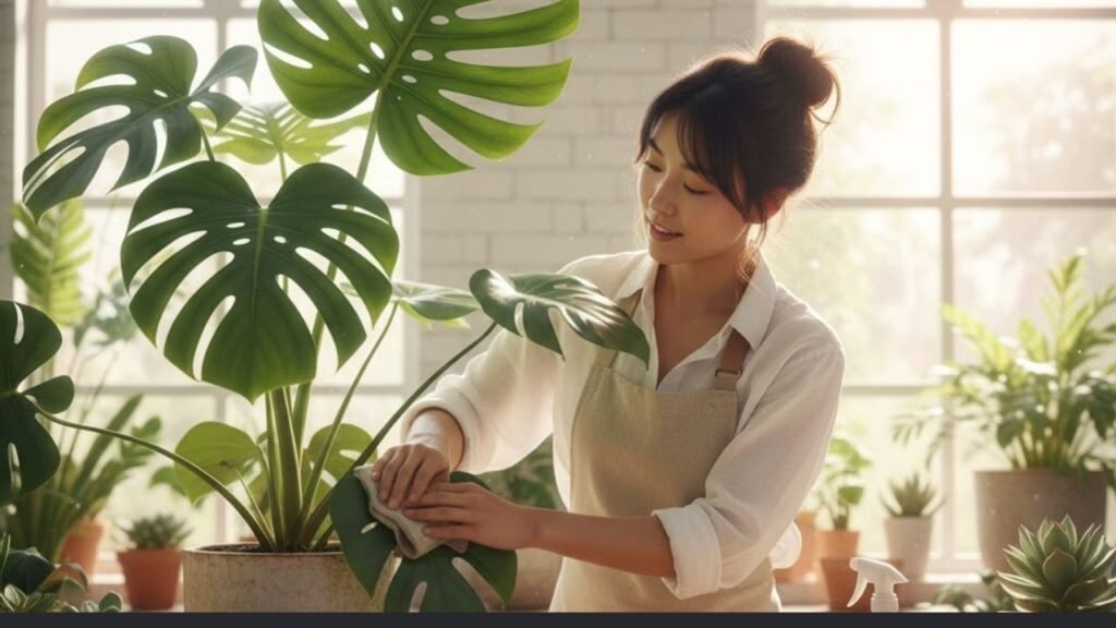 Como ter folhas grandes e recortadas na sua costela-de-adão com poucos ajustes