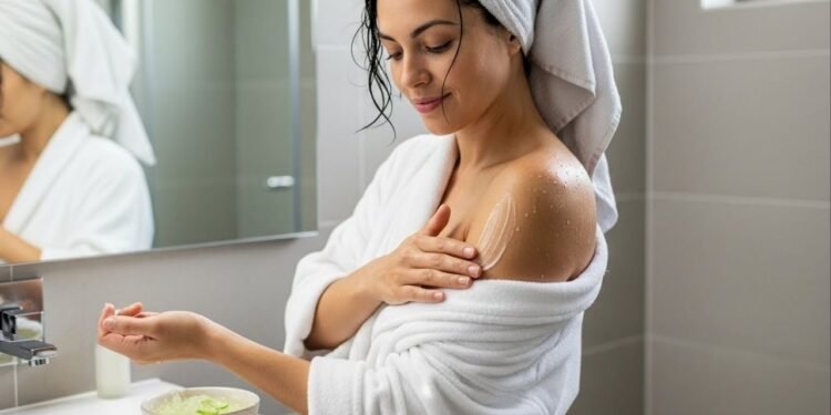 Cansada de sentir a pele seca logo após o banho? Essa mistura caseira ajuda de verdade