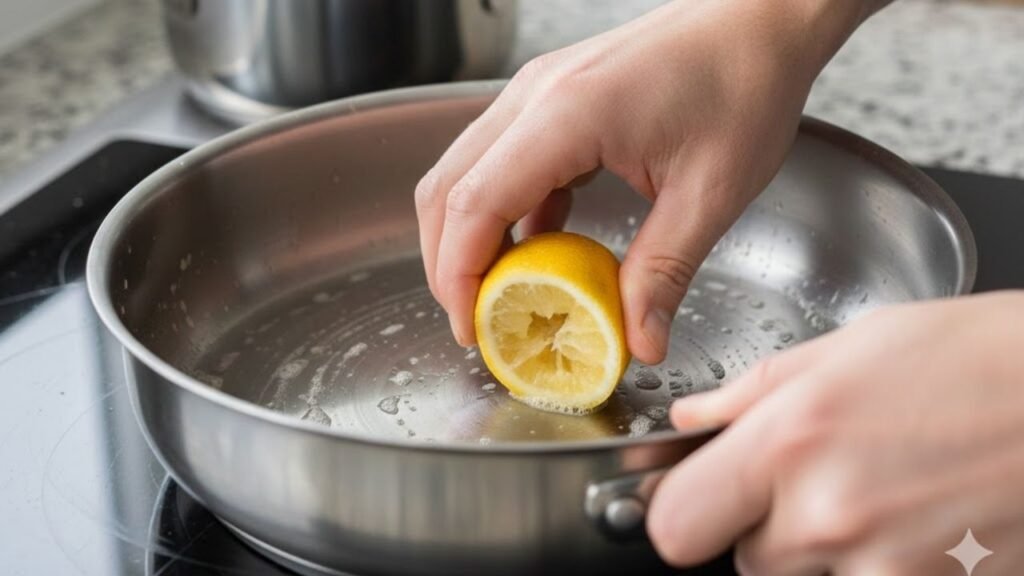 Como devolver o brilho da panela usando só casca de limão e água quente