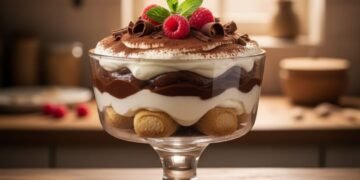 Pavê cremoso de chocolate que fica pronto em 15 minutos e rende para a família toda