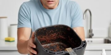 Sua airfryer está encardida? Veja o truque que solta a gordura em minutos