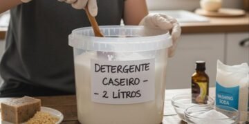 Como fazer detergente concentrado que rende 2 litros com 200g de sabão