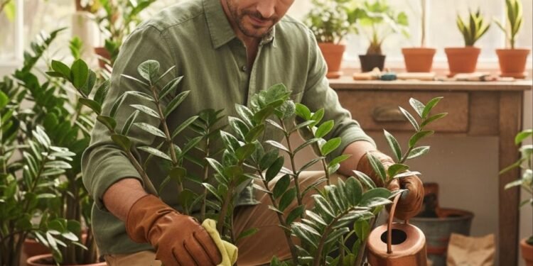 Como cuidar da zamioculca após o replantio e evitar a perda das raízes
