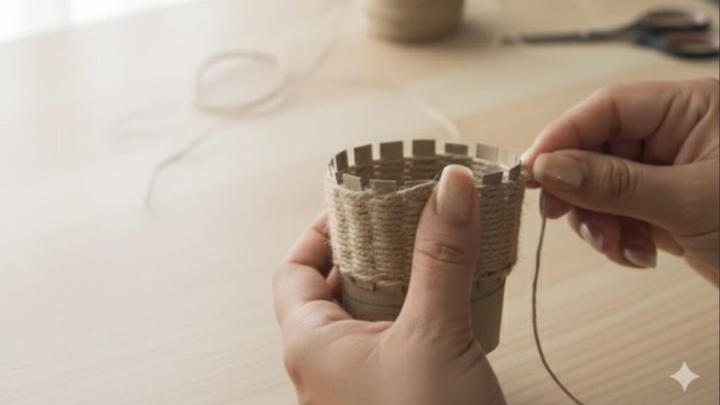 Como reutilizar rolinhos de papel higiênico e transformar em uma decoração minimalista e elegante