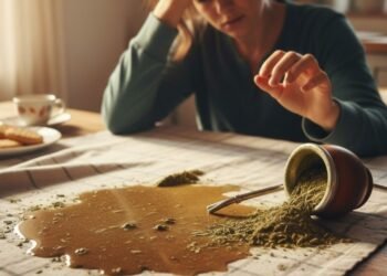 Como remover manchas de erva-mate da toalha usando 2 ingredientes