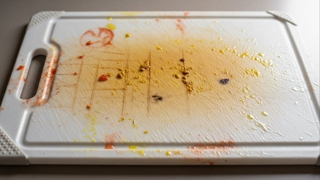 Como limpar a tábua de corte de plástico e tirar o encardido antigo