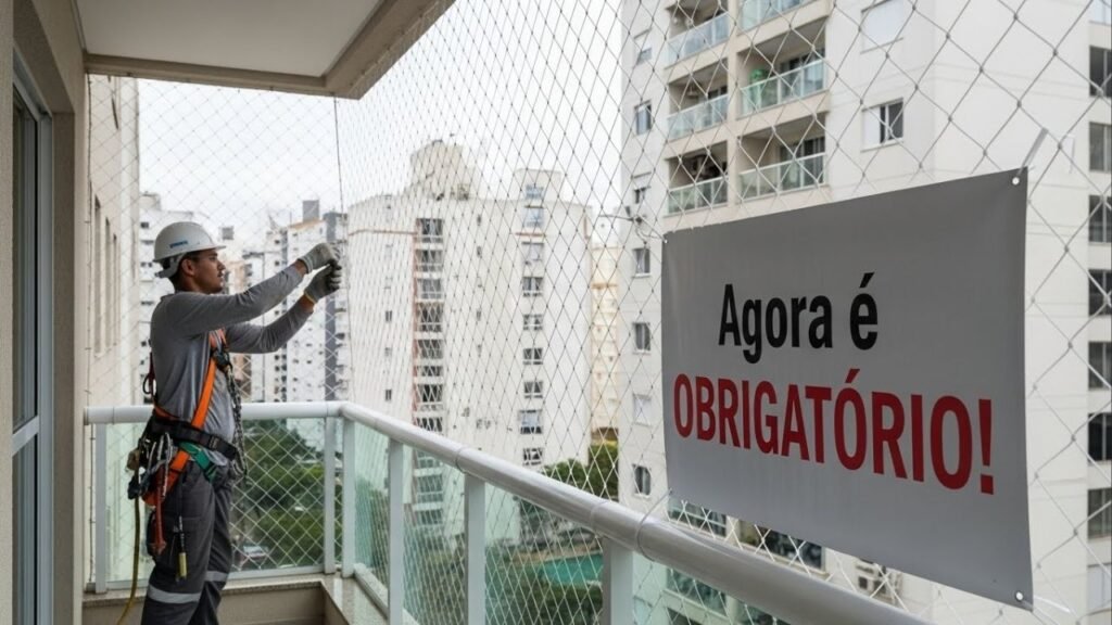 Projeto avança na Câmara e obriga telas de proteção em apartamentos com crianças e pets, amplia responsabilidades dos síndicos e autoriza multa de até R$ 1 mil