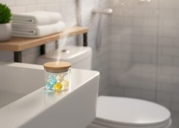 Essa cápsula caseira deixa o banheiro perfumado por vários dias sem esforço